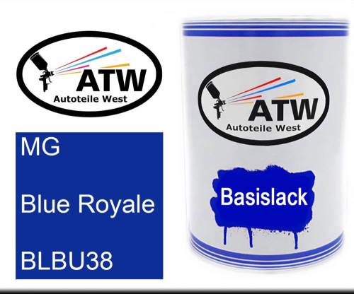 MG, Blue Royale, BLBU38: 500ml Lackdose, von ATW Autoteile West.